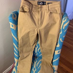hollister khaki skinny jeans